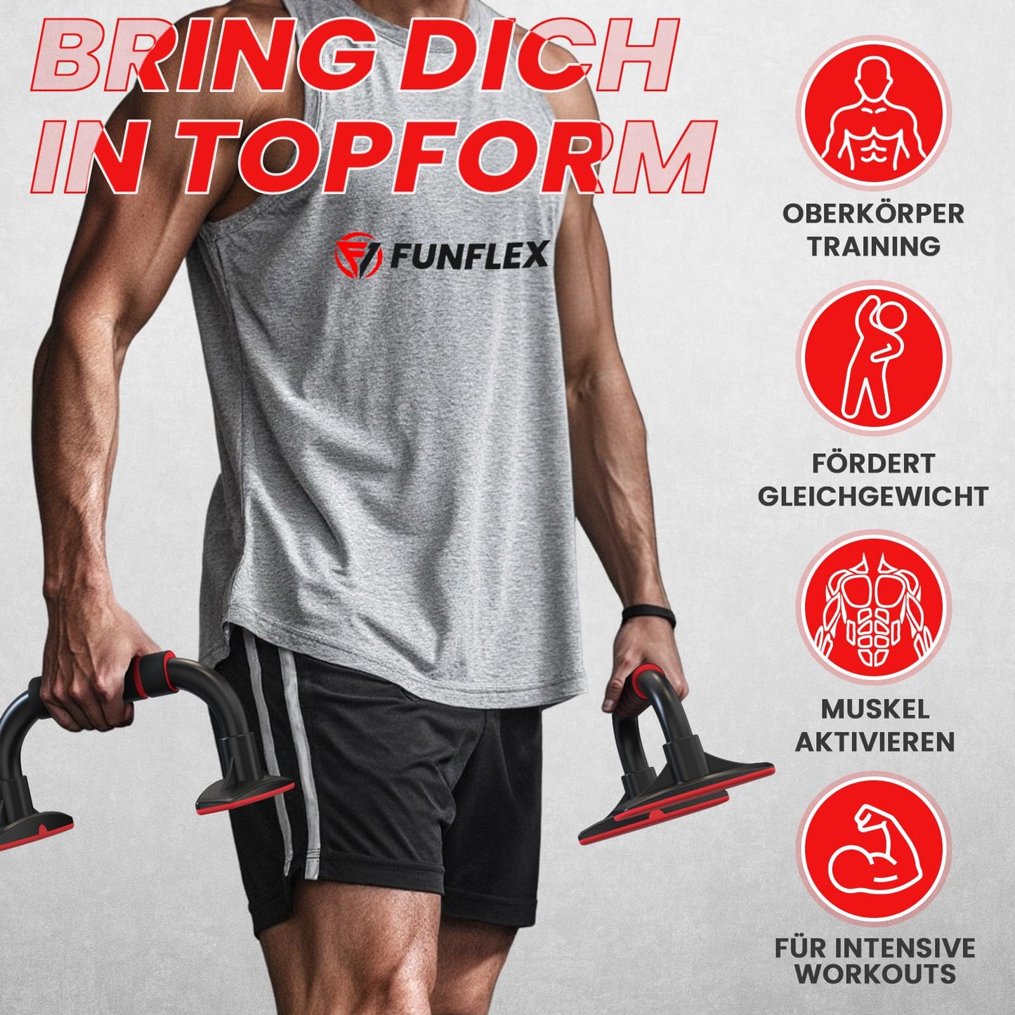 Liegestützgriffe FUNFLEX Brusttraining Armtraining