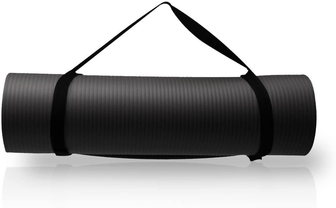 Fitnessmatte Yogamatte 4 Größen - Rutschfest SGS-geprüft mit Tragegurt