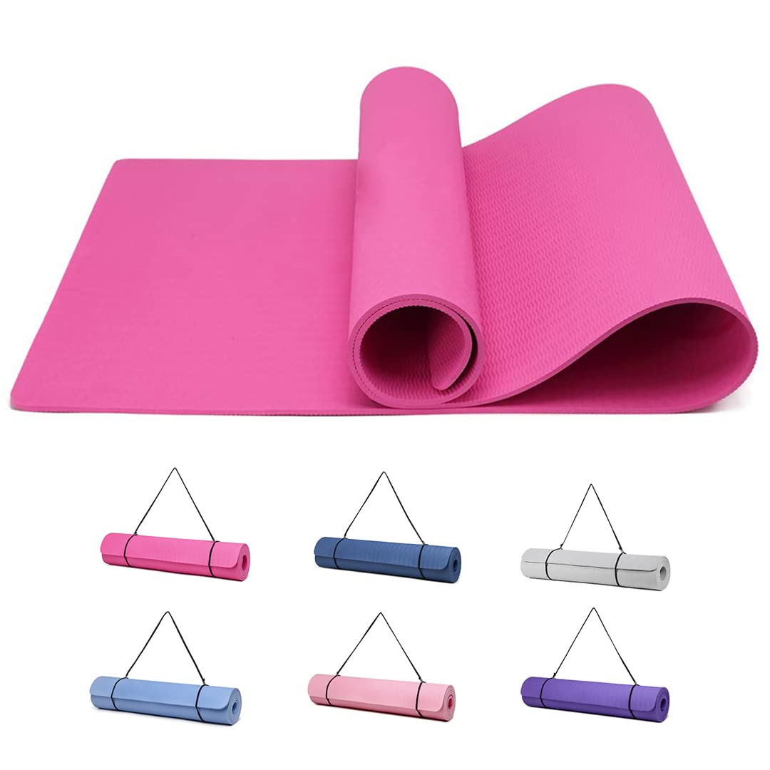 Good Nite Gymnastikmatte Yogamatte Fitnessmatte Rutschfest Trainingsmatte Sport Turn Matten Pilates Matte Bodenturnmatte Mit Tragegurt 183 x 61 x 0.6 cm