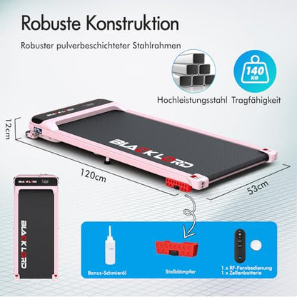 Laufband Walking Pad Klappbar 2,2 PS - Bluetooth LED bis 120kg