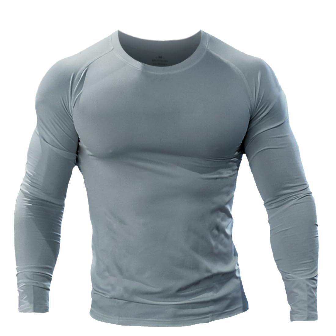 Kompressions Langarmshirt Herren - Fitness Funktionsshirt Eng