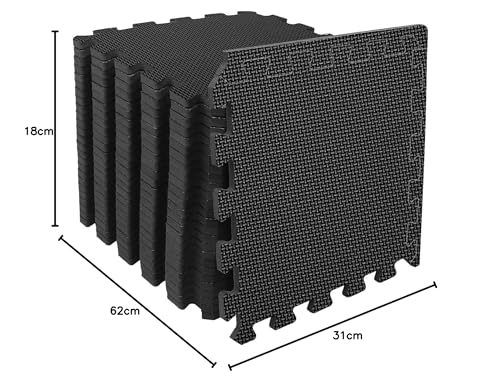 Bodenschutzmatten Fitness Puzzlematten 31x31cm - EVA Schutzmatte