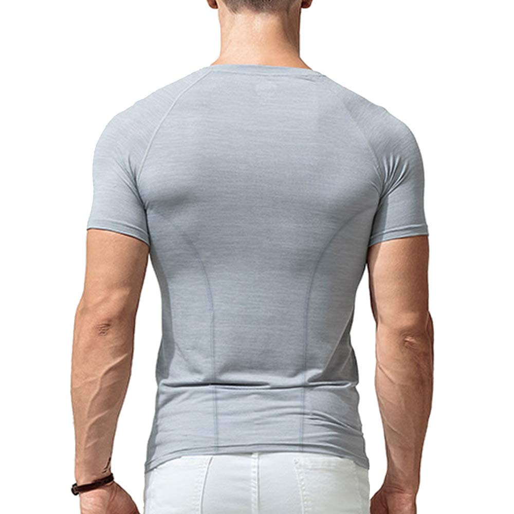 Kompressions Langarmshirt Herren - Fitness Funktionsshirt Eng