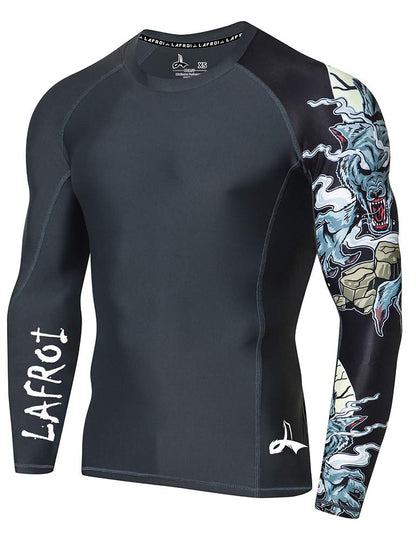 UV-Schutz Langarmshirt Herren UPF 50+ - Rashguard Kompression