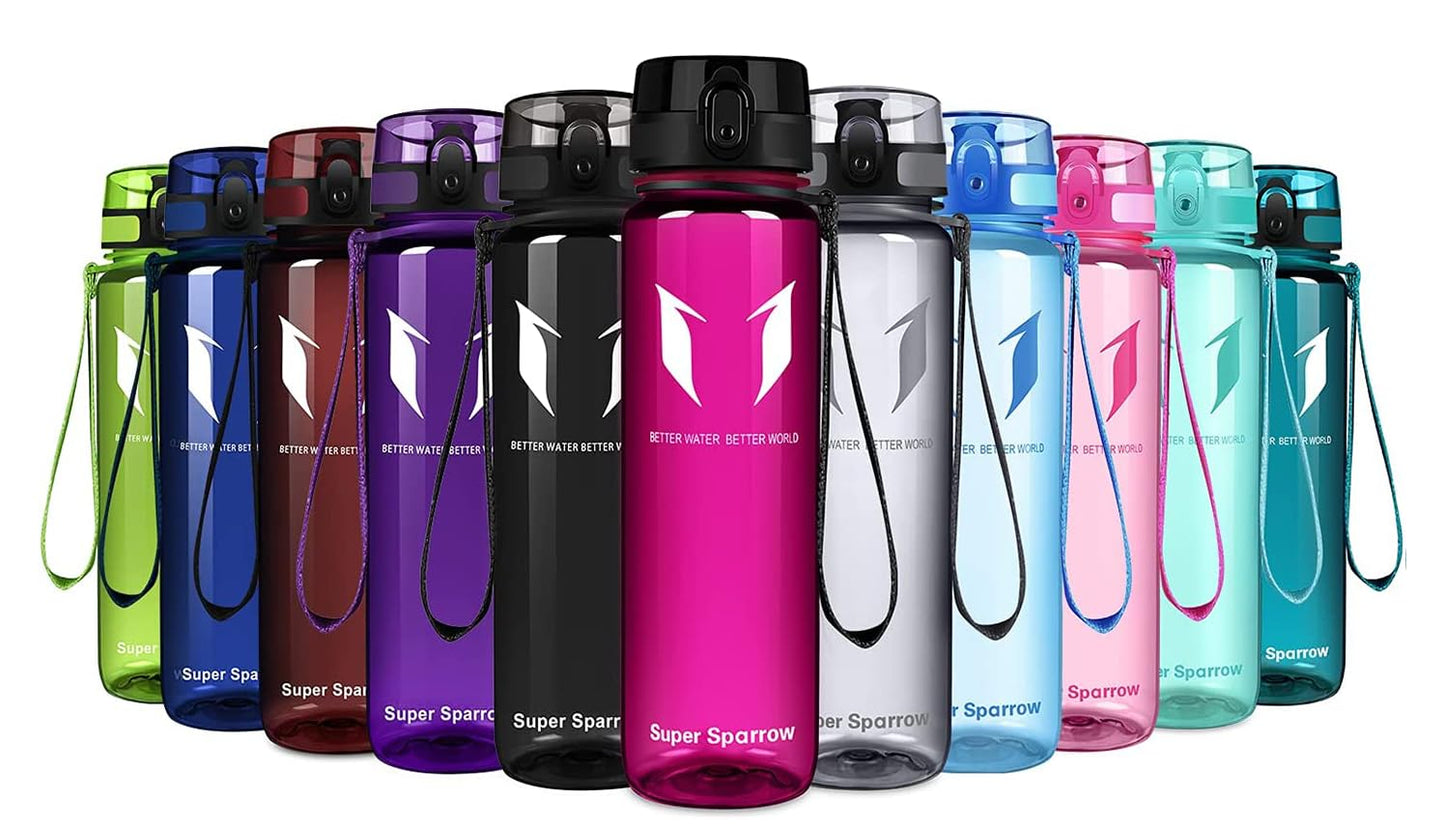 Trinkflasche Tritan BPA-frei - 4 Größen 350-1000ml Auslaufsicher