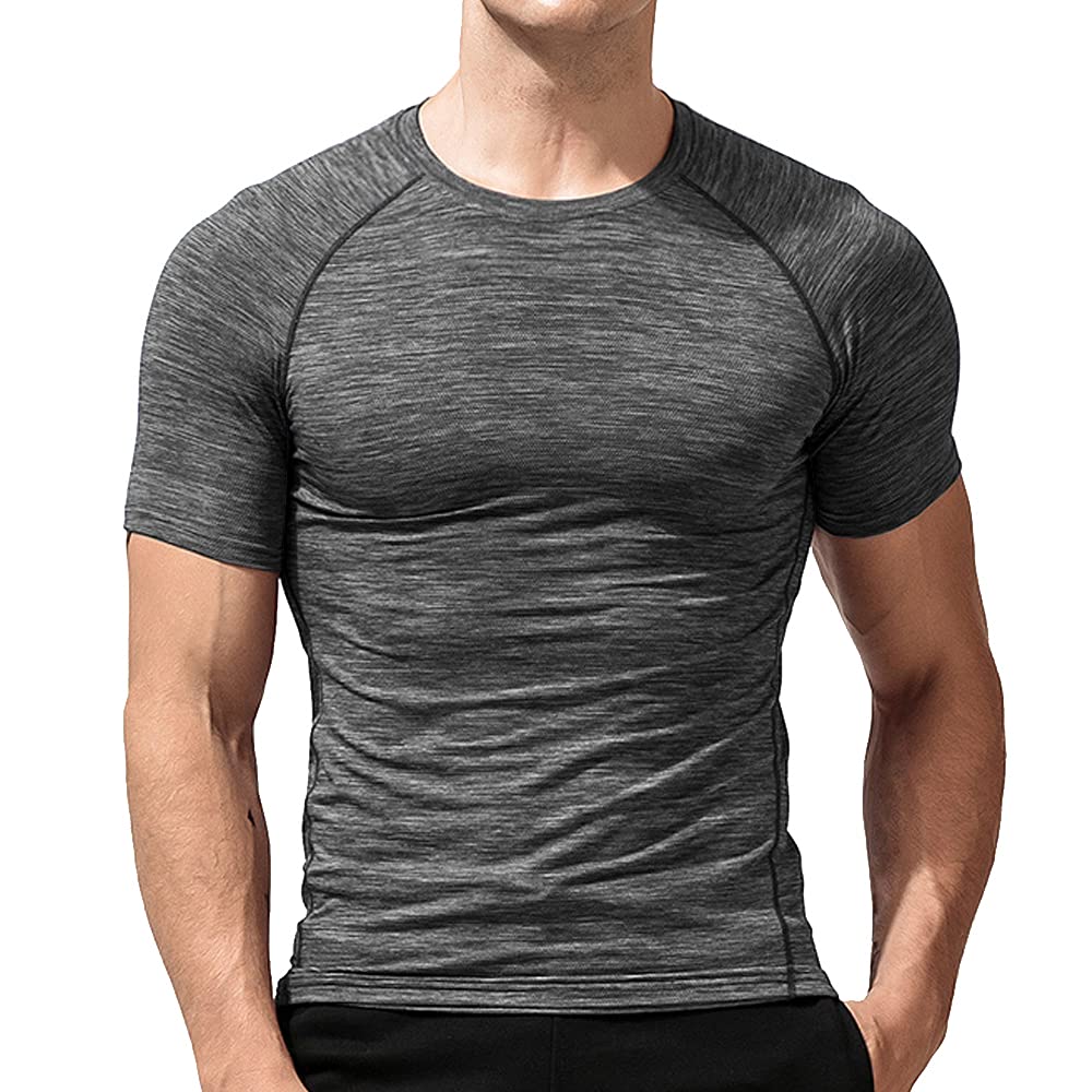 Kompressions Langarmshirt Herren - Fitness Funktionsshirt Eng