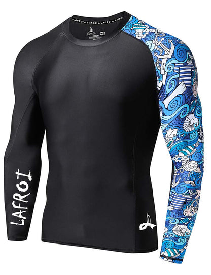 UV-Schutz Langarmshirt Herren UPF 50+ - Rashguard Kompression