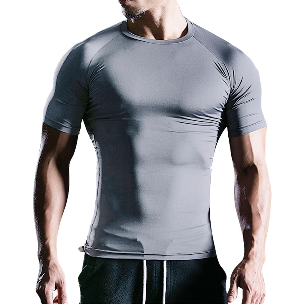 Kompressions Langarmshirt Herren - Fitness Funktionsshirt Eng