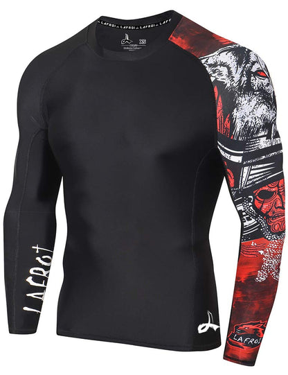 UV-Schutz Langarmshirt Herren UPF 50+ - Rashguard Kompression