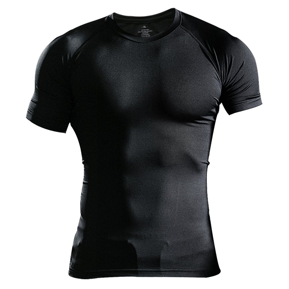 Kompressions Langarmshirt Herren - Fitness Funktionsshirt Eng