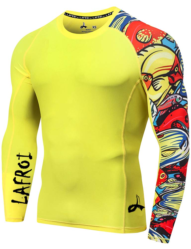 UV-Schutz Langarmshirt Herren UPF 50+ - Rashguard Kompression