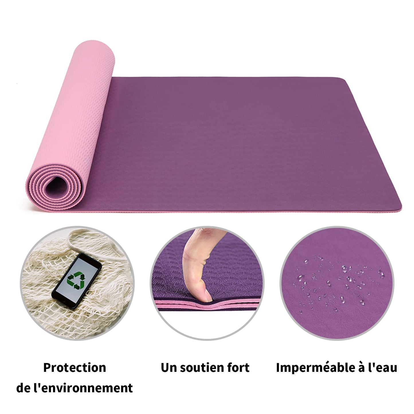 Good Nite Gymnastikmatte Yogamatte Fitnessmatte Rutschfest Trainingsmatte Sport Turn Matten Pilates Matte Bodenturnmatte Mit Tragegurt 183 x 61 x 0.6 cm