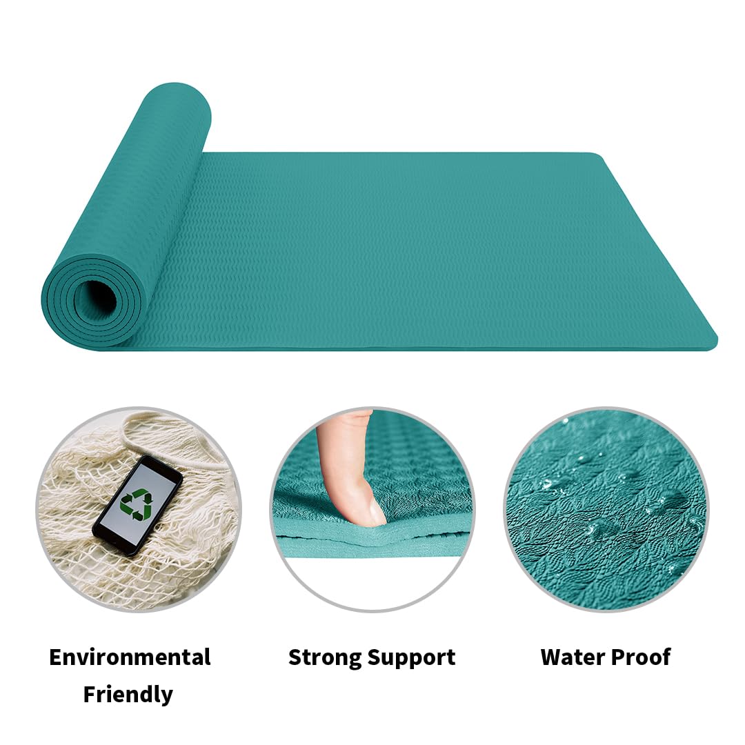 Good Nite Gymnastikmatte Yogamatte Fitnessmatte Rutschfest Trainingsmatte Sport Turn Matten Pilates Matte Bodenturnmatte Mit Tragegurt 183 x 61 x 0.6 cm