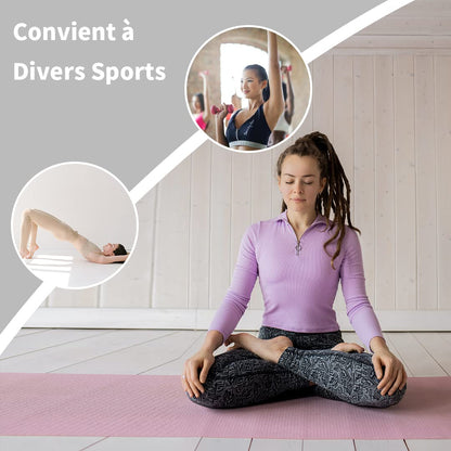 Good Nite Gymnastikmatte Yogamatte Fitnessmatte Rutschfest Trainingsmatte Sport Turn Matten Pilates Matte Bodenturnmatte Mit Tragegurt 183 x 61 x 0.6 cm