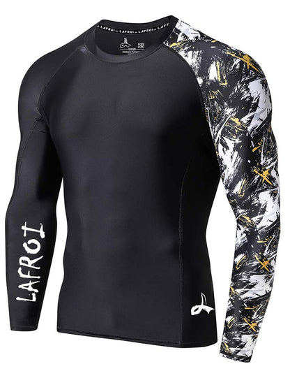 Herren Rashguard Langarm UV-Schutz Wassersport
