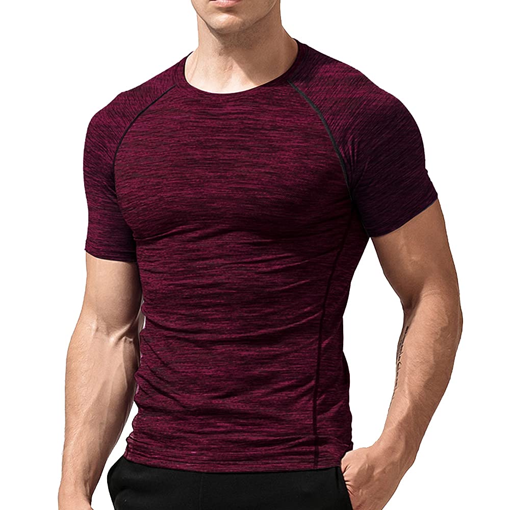 Kompressions Langarmshirt Herren - Fitness Funktionsshirt Eng