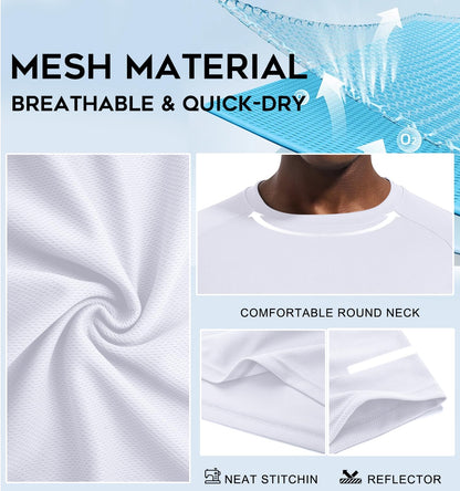Sport T-Shirt Herren 3er/5er Pack - Atmungsaktiv & Schnelltrocknend