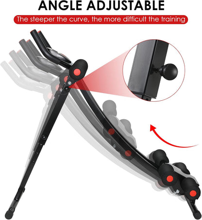 Klappbarer Bauchmuskeltrainer mit Elastikseilen Heimtraining
