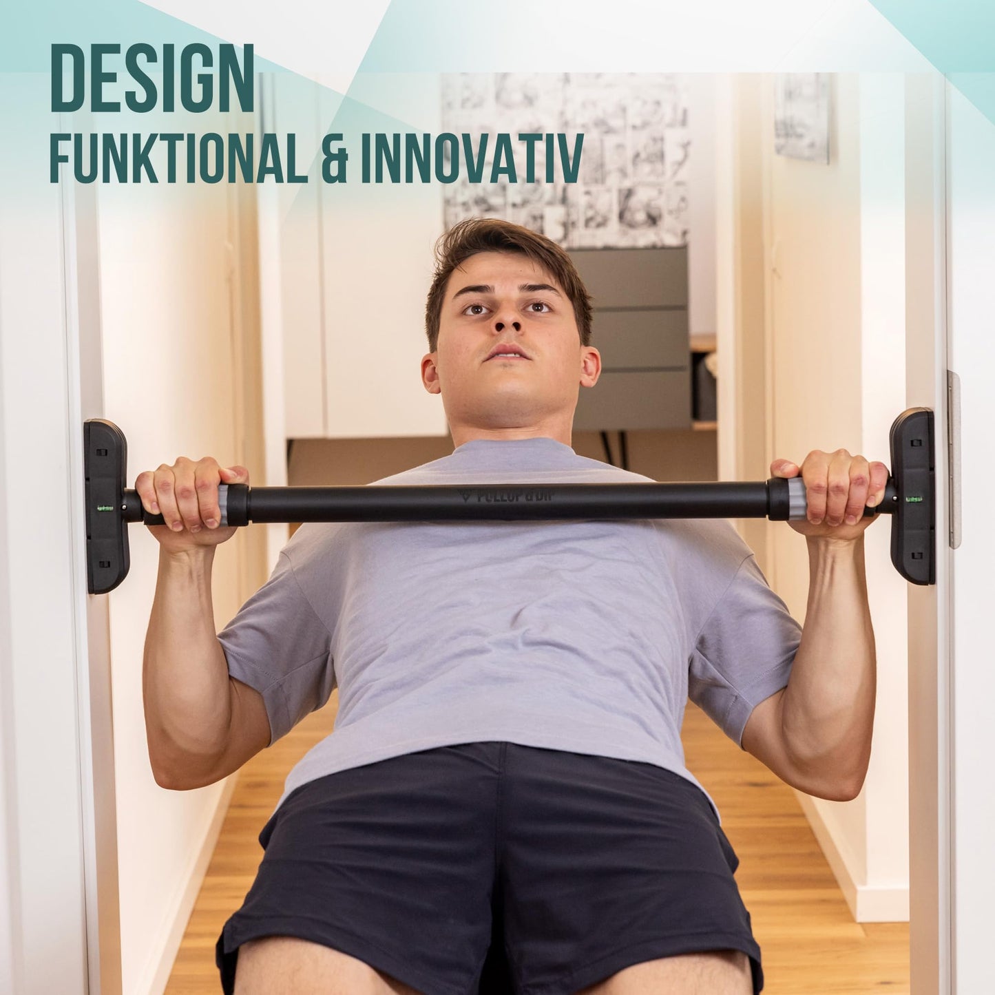 Klimmzugstange Türrahmen ohne Schrauben - Kein Abrutschen bis 110kg