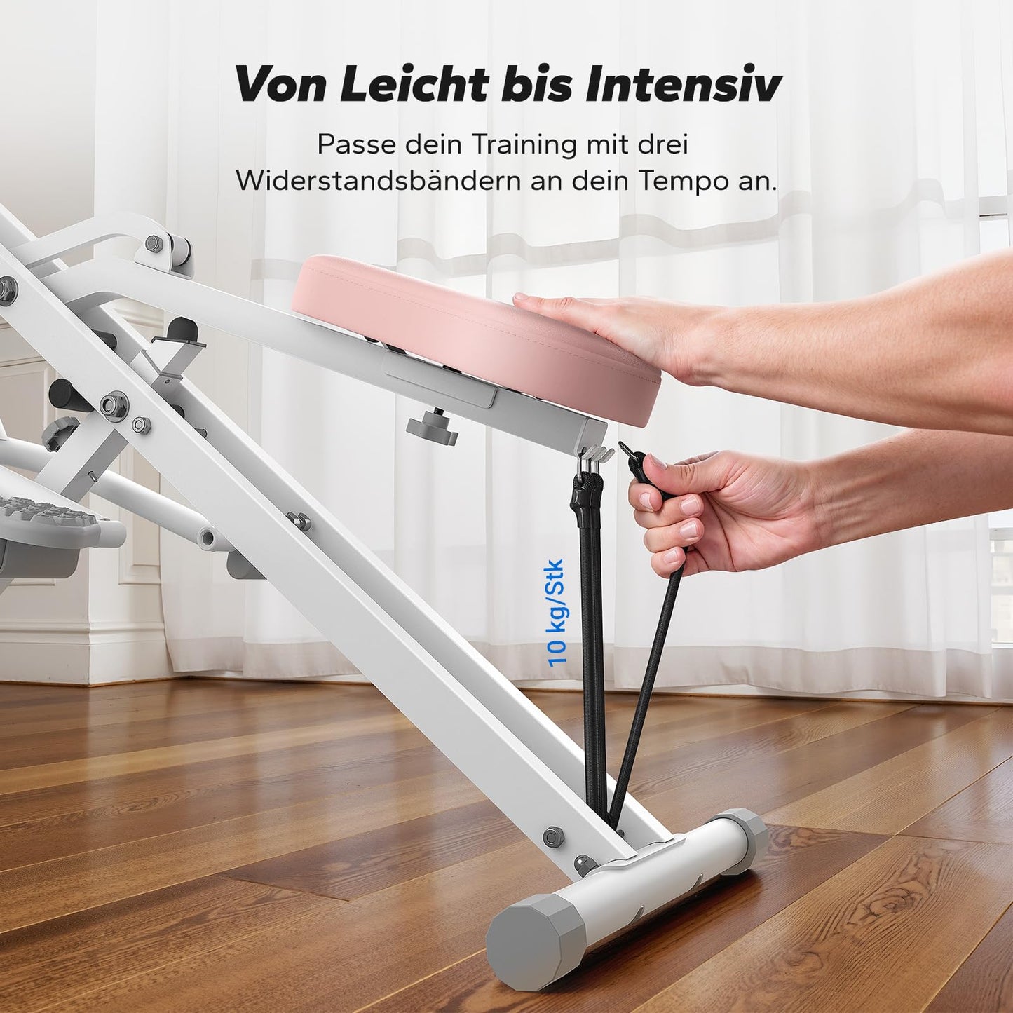 Squat Rudergerät 2-in-1 Klappbar - Gesäß Bein Training bis 160kg