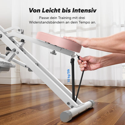 Squat Rudergerät 2-in-1 Klappbar - Gesäß Bein Training bis 160kg
