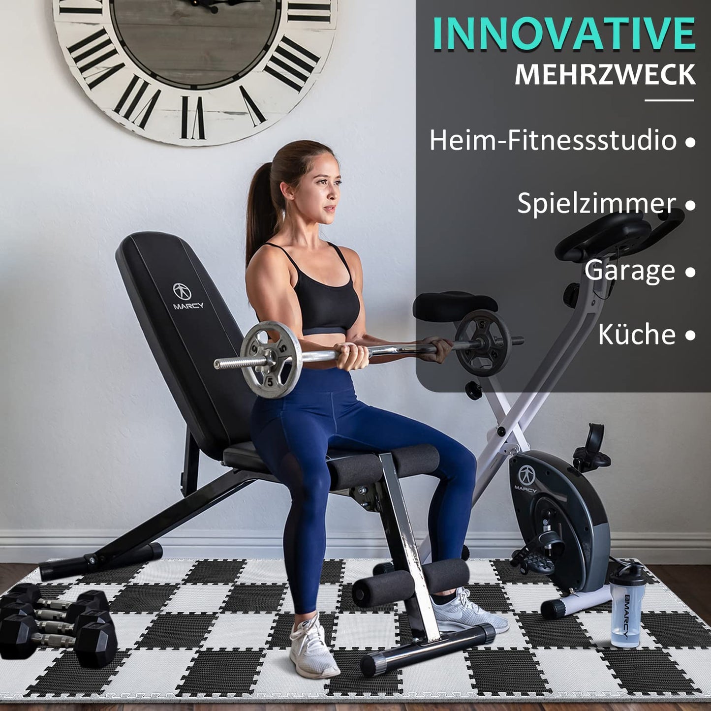 Bodenschutzmatten Fitness Puzzlematten 31x31cm - EVA Schutzmatte