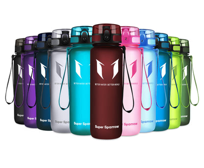 Trinkflasche Tritan BPA-frei - 4 Größen 350-1000ml Auslaufsicher