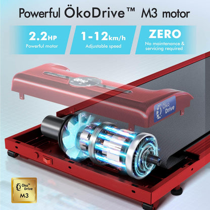 Laufband Walking Pad Klappbar 2,2 PS - Bluetooth LED bis 120kg