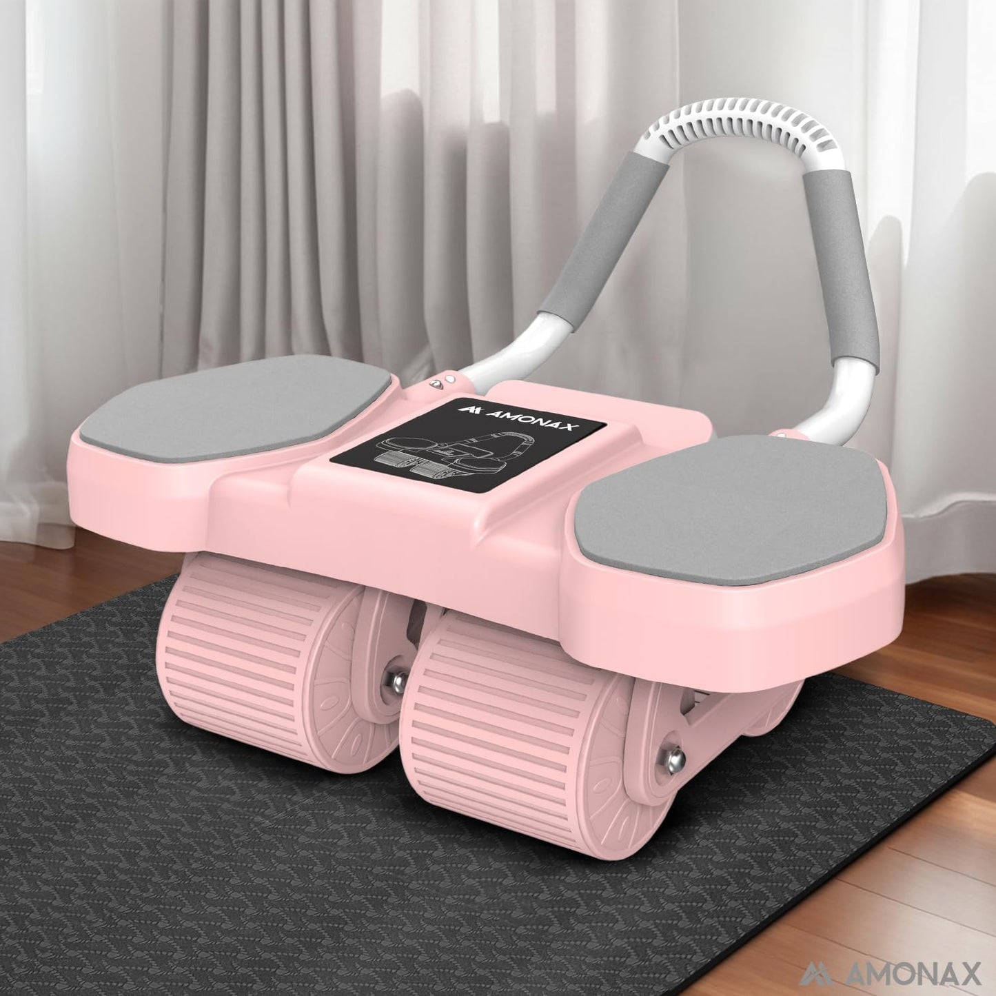 Bauchmuskeltrainer AB Roller 2-in-1 mit Kniematte - bis 150kg