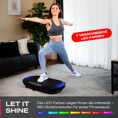 Vibrationsplatte Sportstech VP250 - 180 Stufen Bluetooth bis 120kg