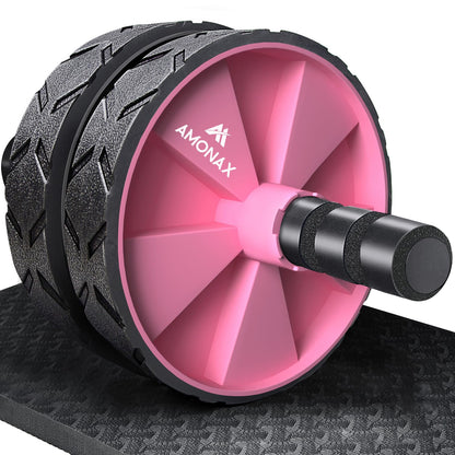 Bauchmuskeltrainer AB Roller 2-in-1 mit Kniematte - bis 150kg