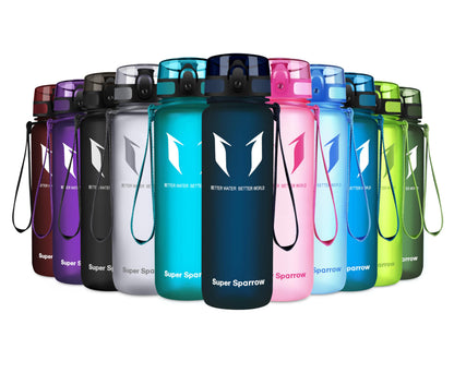 Trinkflasche Tritan BPA-frei - 4 Größen 350-1000ml Auslaufsicher