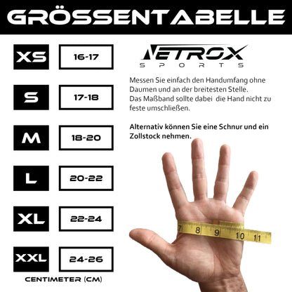 Trainingshandschuhe mit Handgelenkbandage 40cm - Rutschfest