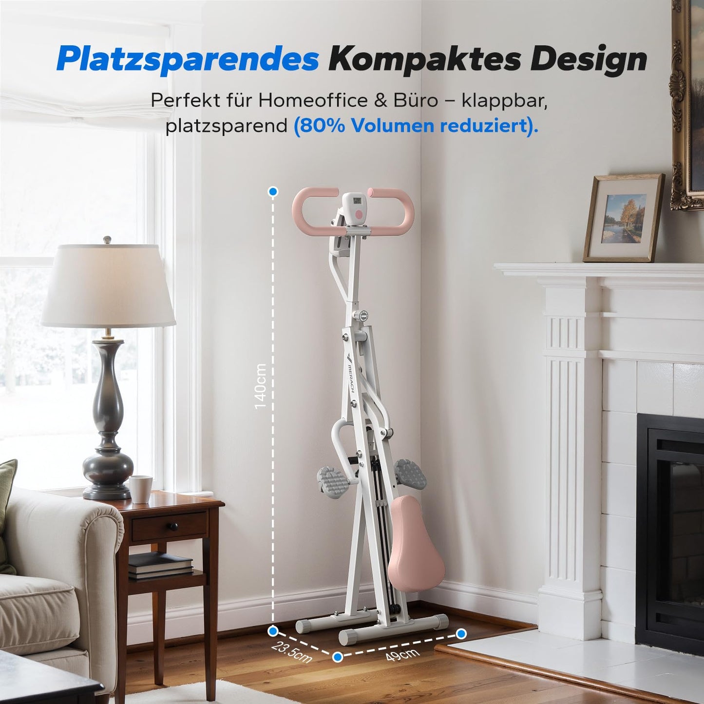 Squat Rudergerät 2-in-1 Klappbar - Gesäß Bein Training bis 160kg