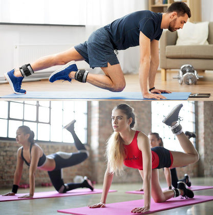 Knöchelgewichte Verstellbar 2er Pack - 0,45-2,25kg pro Knöchel