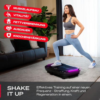 Vibrationsplatte Sportstech VP250 - 180 Stufen Bluetooth bis 120kg