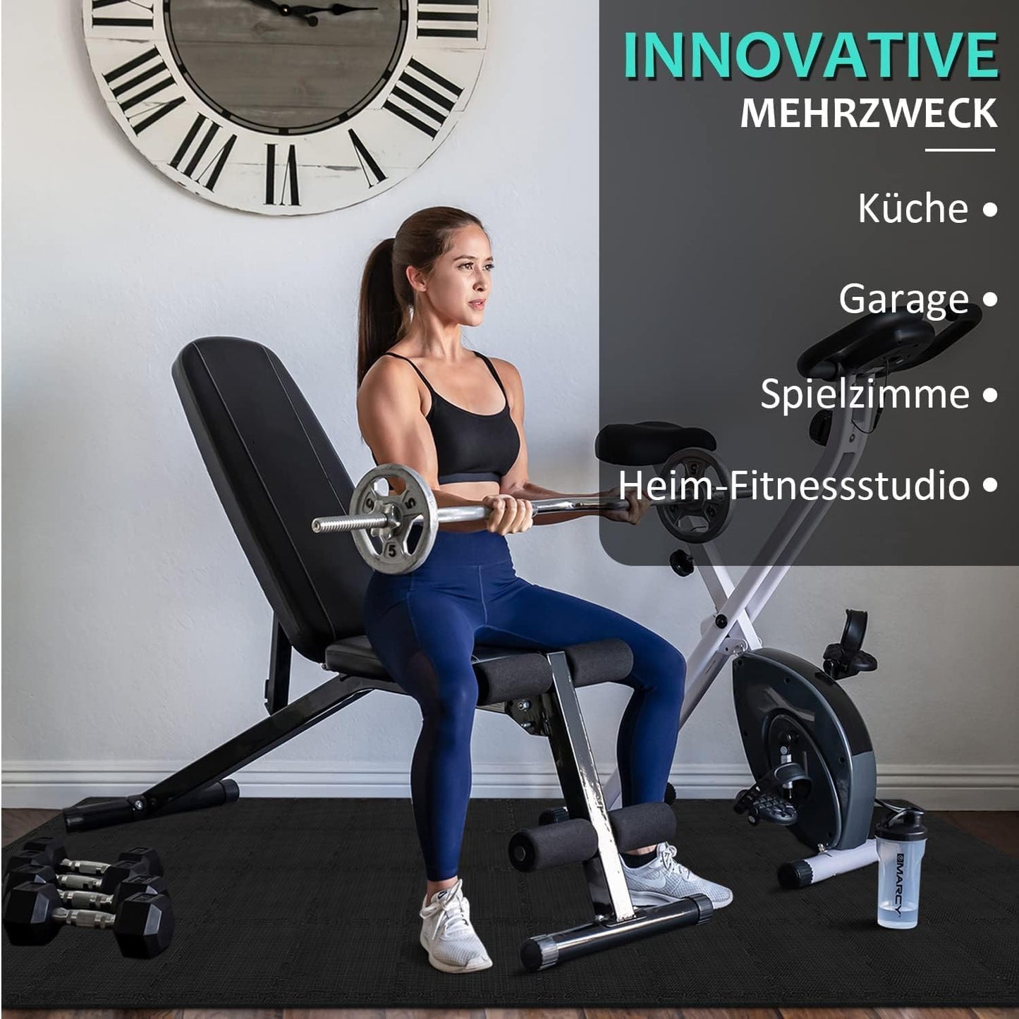 Bodenschutzmatten Fitness Puzzlematten 31x31cm - EVA Schutzmatte