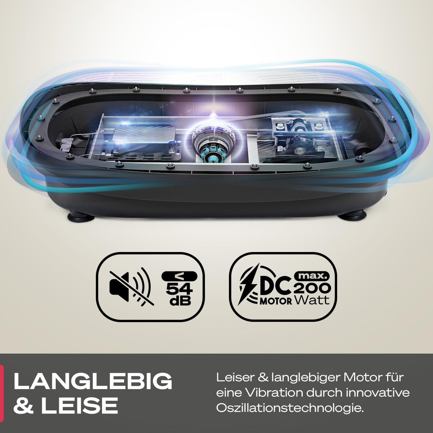 Vibrationsplatte Sportstech VP250 - 180 Stufen Bluetooth bis 120kg