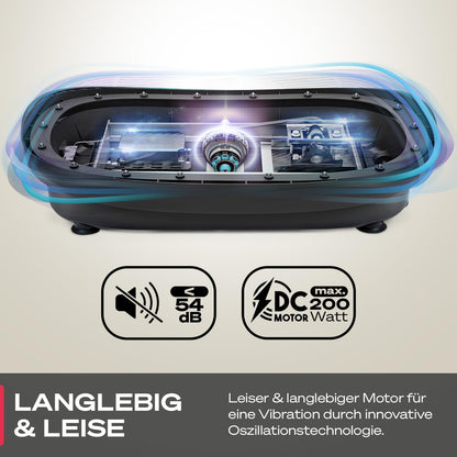 Vibrationsplatte Sportstech VP250 - 180 Stufen Bluetooth bis 120kg