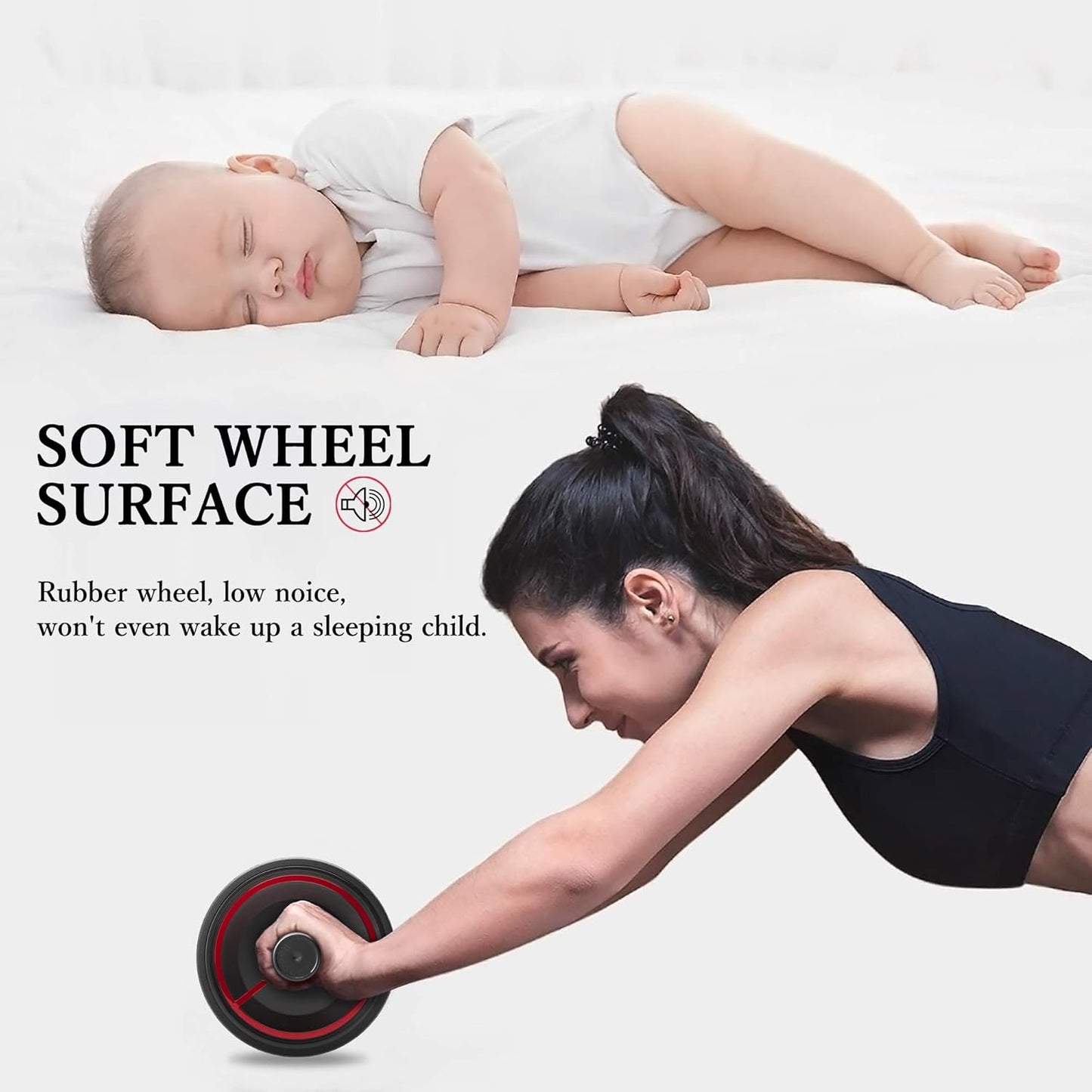 AB Roller Doppelrad für Bauchtraining Zuhause
