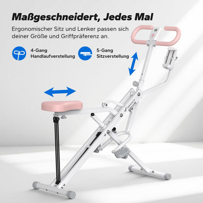 Squat Rudergerät 2-in-1 Klappbar - Gesäß Bein Training bis 160kg