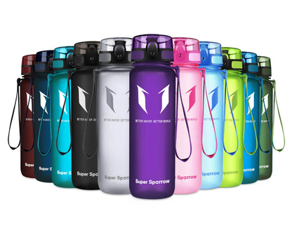 Trinkflasche Tritan BPA-frei - 4 Größen 350-1000ml Auslaufsicher