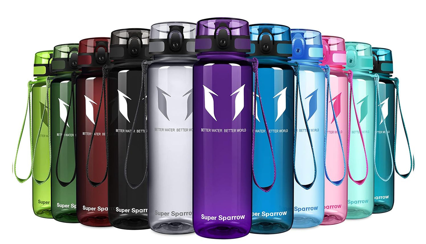 Trinkflasche Tritan BPA-frei - 4 Größen 350-1000ml Auslaufsicher