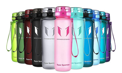 Trinkflasche Tritan BPA-frei - 4 Größen 350-1000ml Auslaufsicher