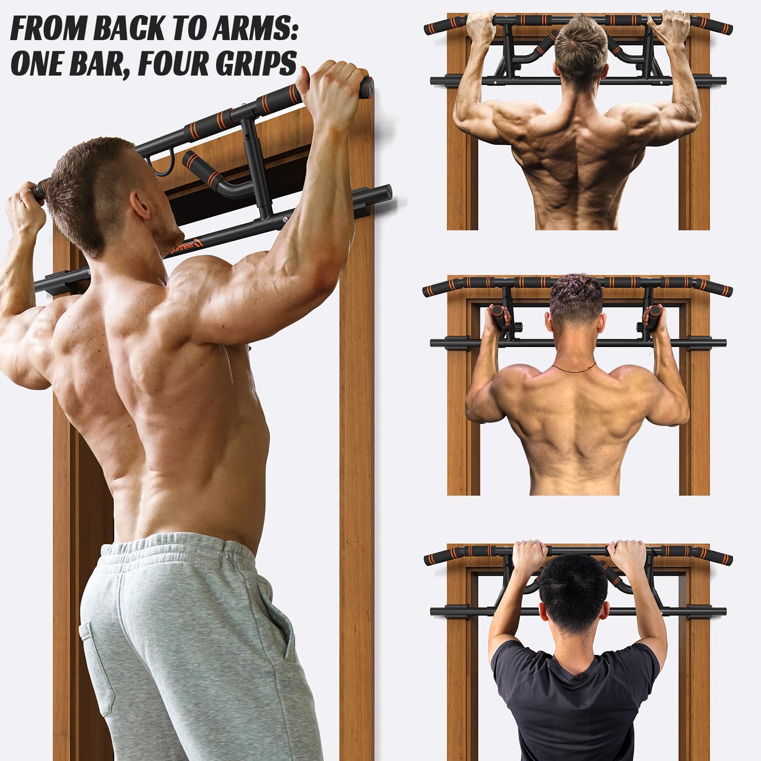 Türrahmen Klimmzugstange einfache Montage ohne Bohren
