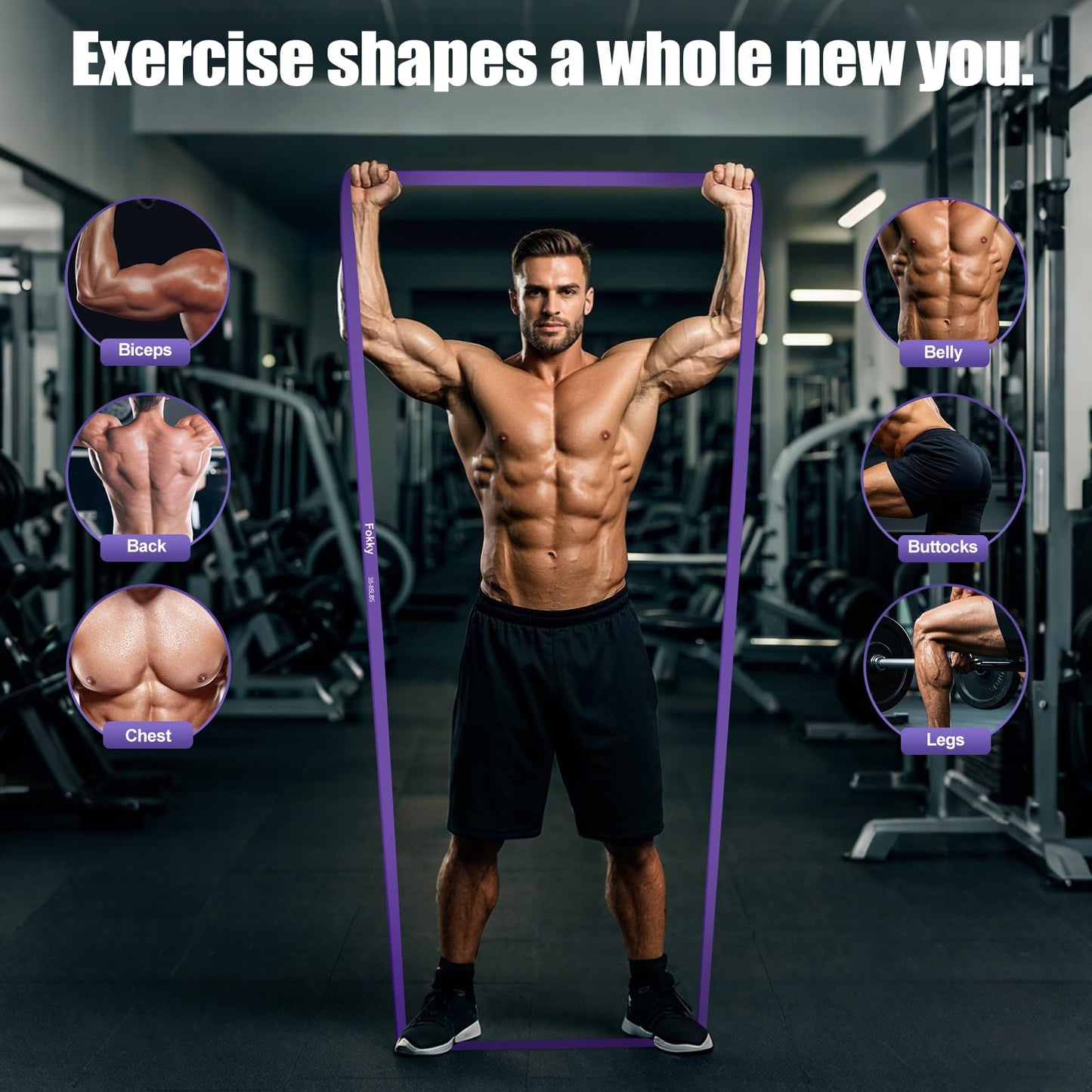 Fitnessbänder 4 Stufen Set - mit Türanker Griffen & Tragetasche