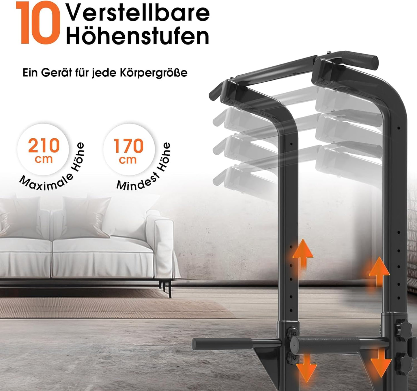 Power Tower 10 Höhenstufen verstellbar Kraftstation
