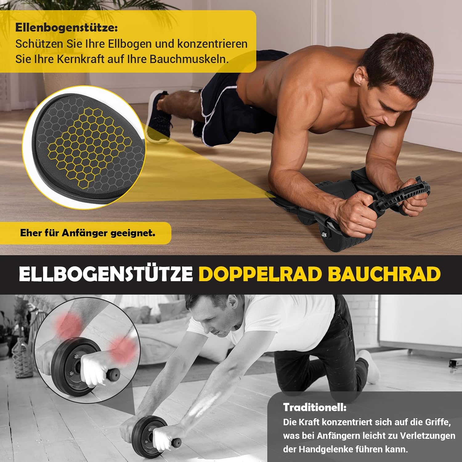 AB Roller Doppelrad stabil bis 100kg belastbar
