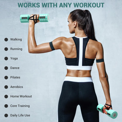 Sportneer Verstellbares Kurzhantel-Set - Kurzhanteln für Frauen, je 1-2,5 kg, 4-in-1 Kurzhantel-Set zu 2, Verstellbares Kurzhantel-Set für Heim-Fitnessstudio, Fitness, Krafttraining, Geschenk