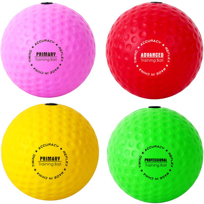 Reflexball 4 Bälle + 2 Stirnbänder - Hand-Auge-Koordination Training